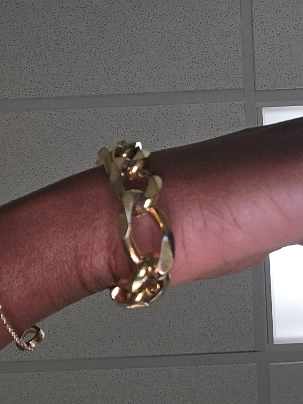 vintage Christian Dior chunky curb chain link bracelet - Picture 3 of 4